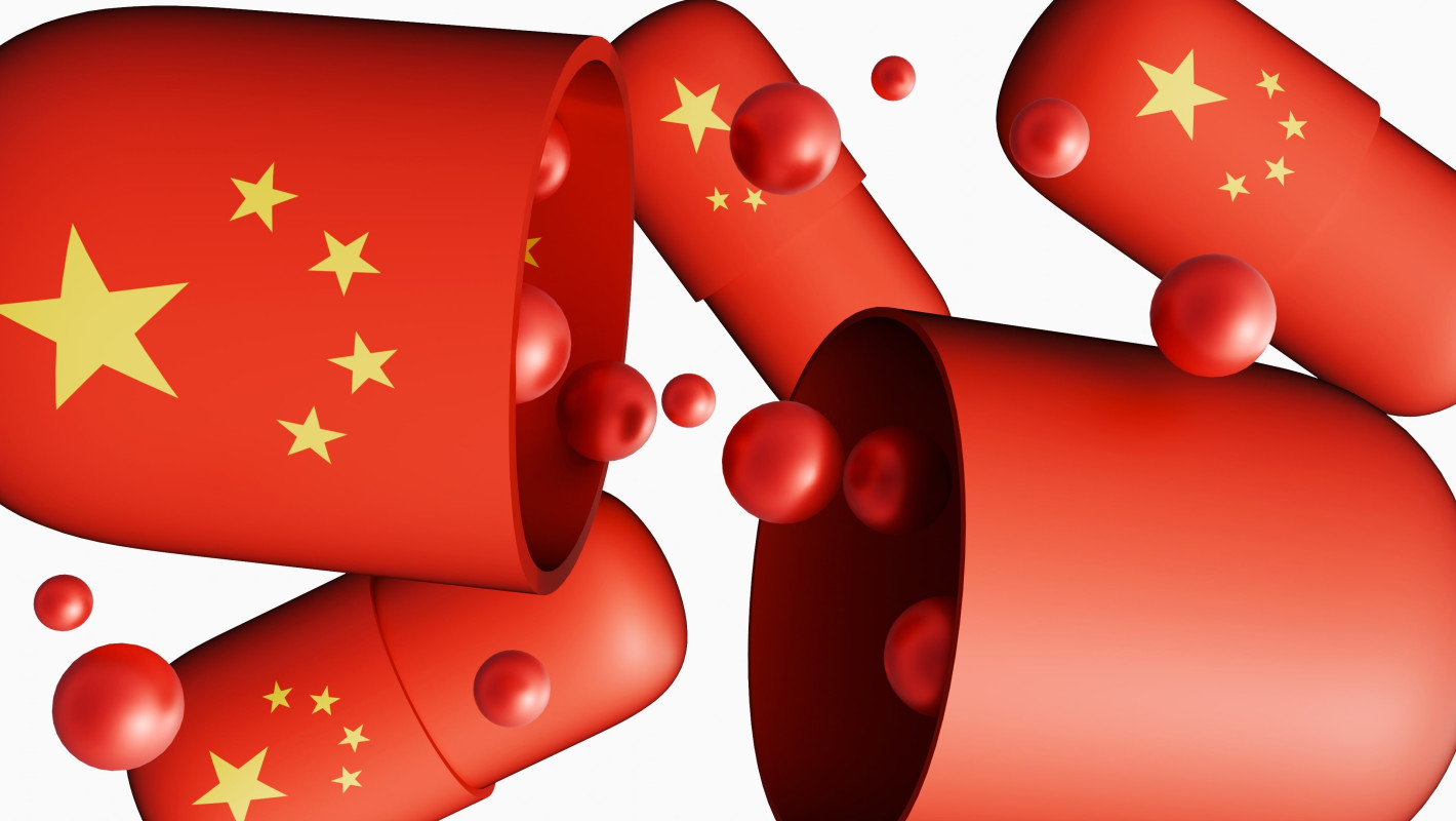 China Flagge Medikamente