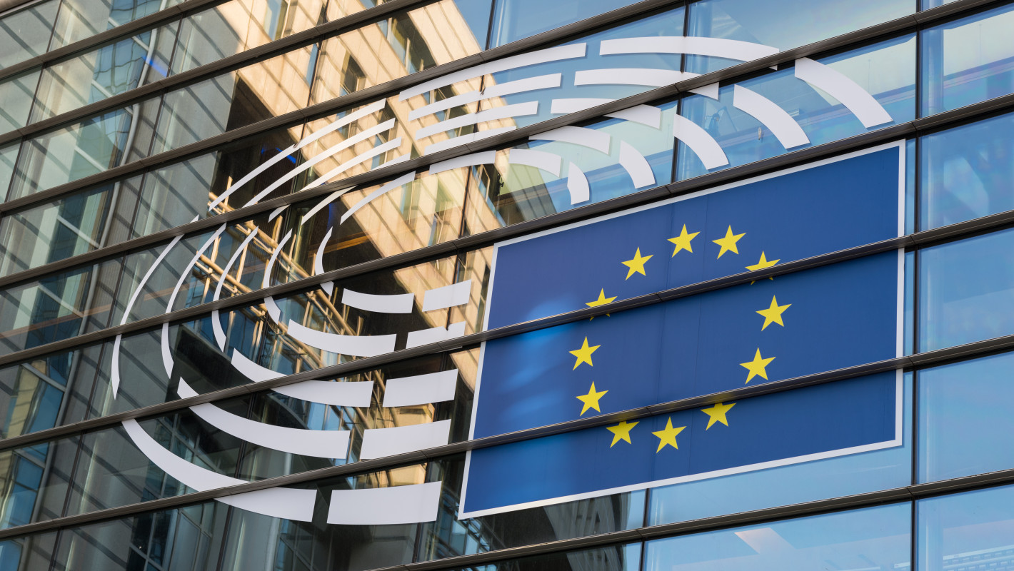 Außenansicht des Europäischen Parlaments in Brüssel