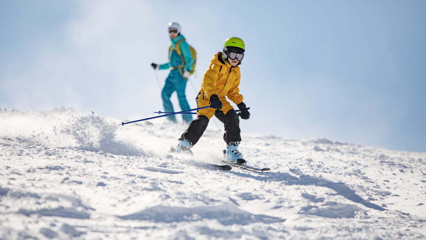Familie im Skiurlaub