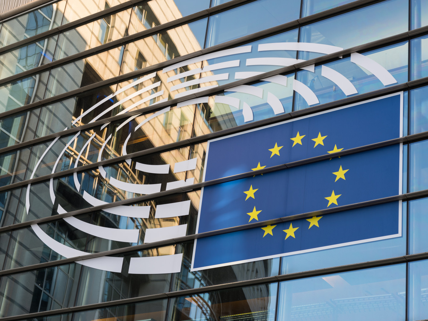 Außenansicht des Europäischen Parlaments in Brüssel