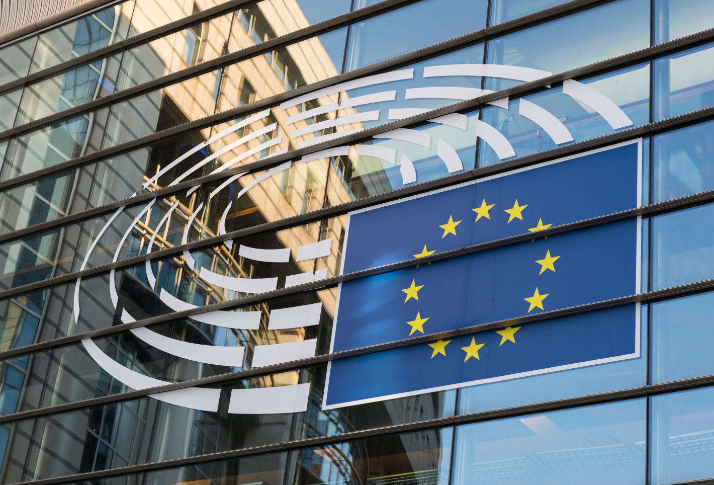Außenansicht des Europäischen Parlaments in Brüssel