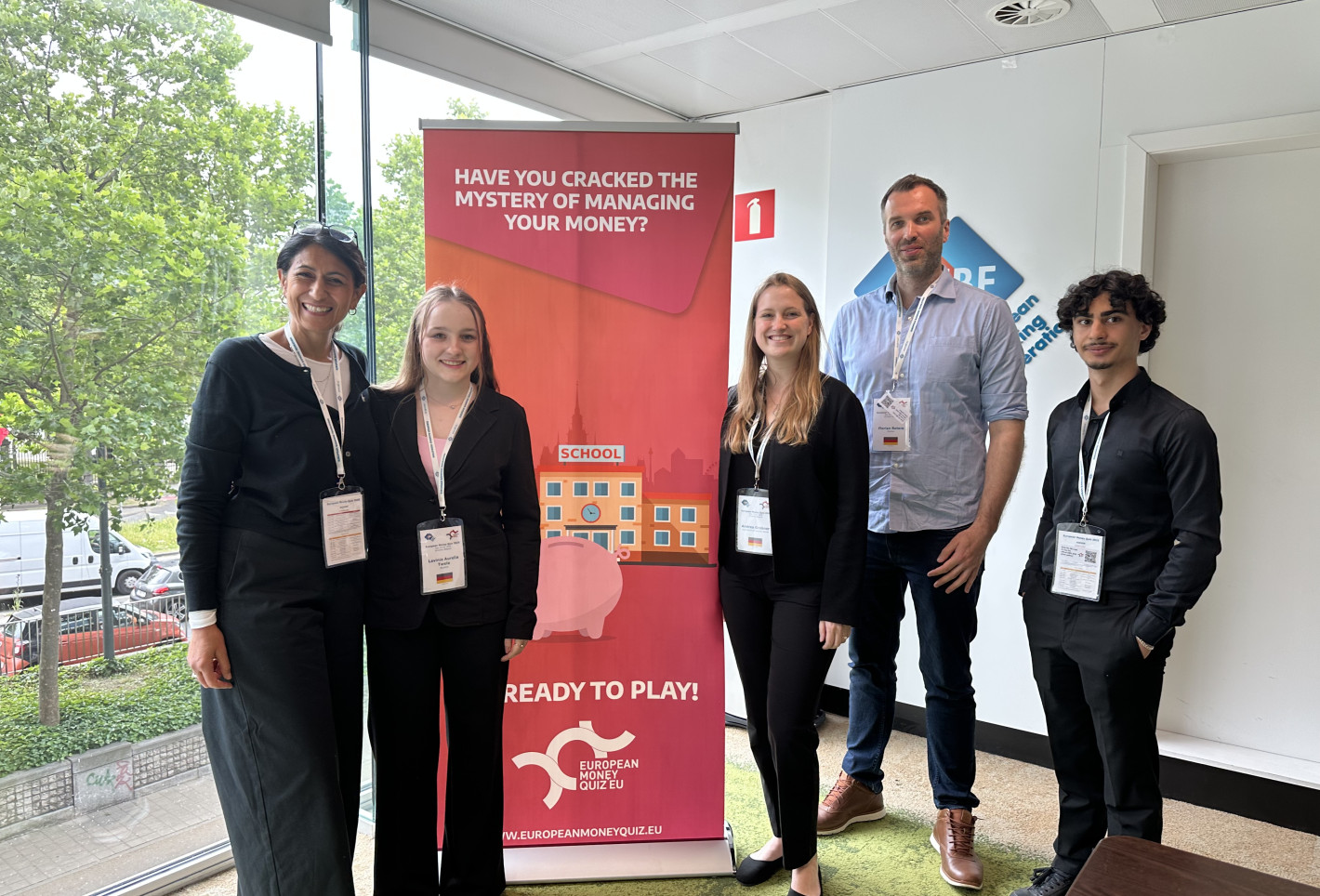 v.l.n.r. Sibel Balaban-Ströh, Lavinia, Andrea Grabner, Florian Roters, Harun